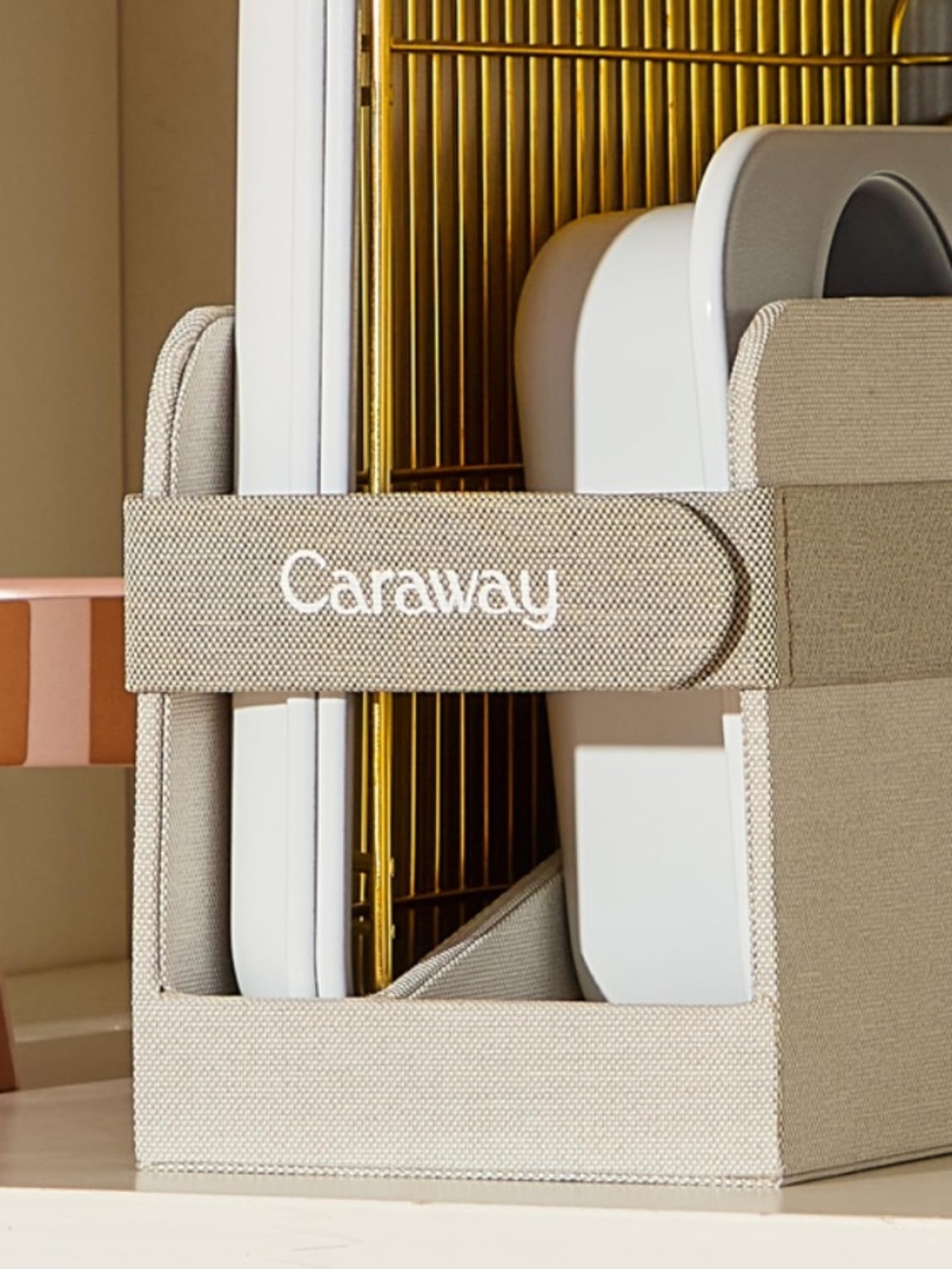 Caraway Bakeware Organizer in Light Gray - Picture 2 of 11